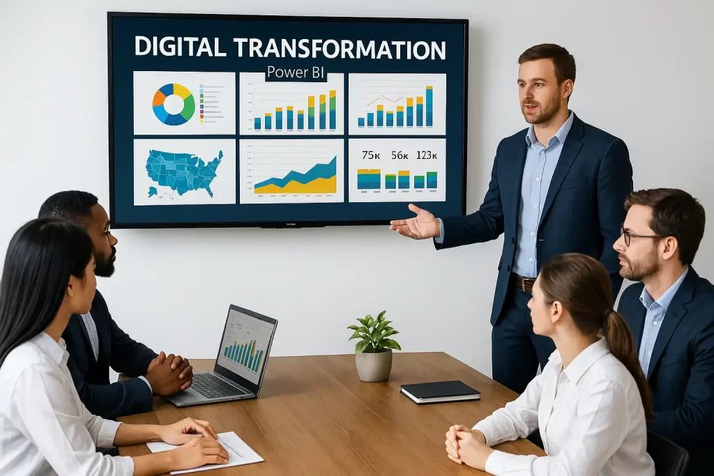 Sample Power BI Dashboard Presented for Digital Transformation